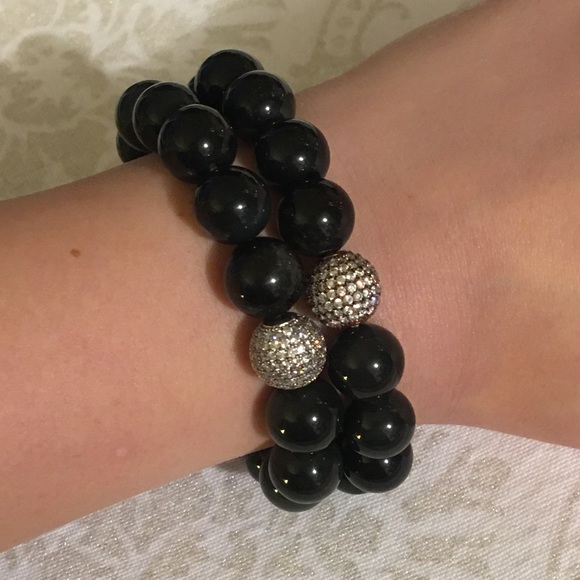 🎁🎄Authentic Obsidian & Sterling Silver - Picture 2 of 3